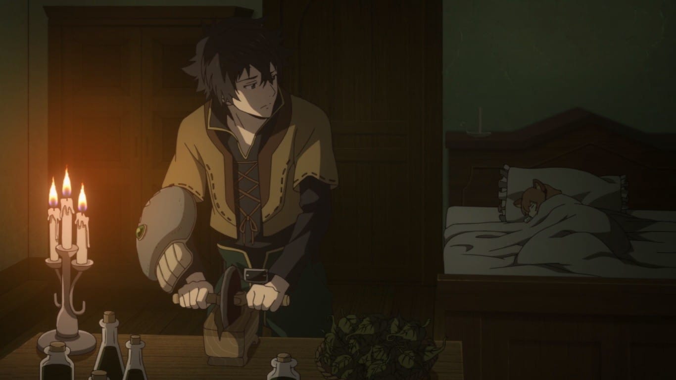 The Rising of the Shield Hero Naofumi hard worker