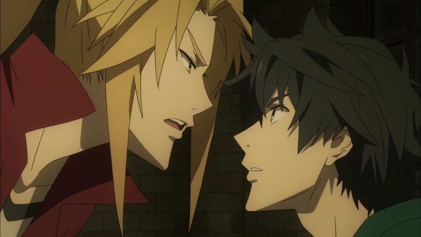 The Rising of the Shield Hero Naofumi Iwatani and blondie