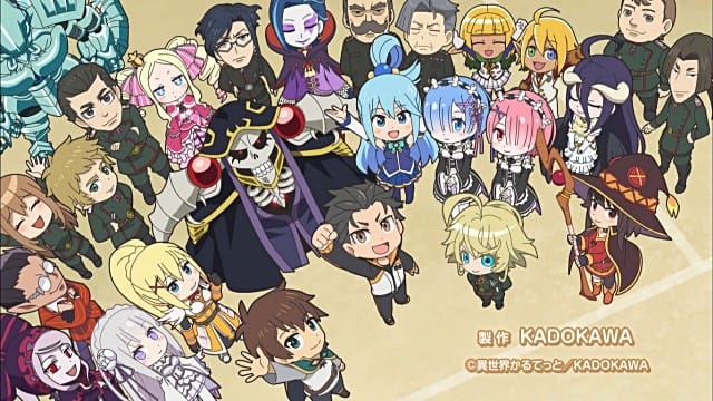 Isekai Quartet Anime Crossover op